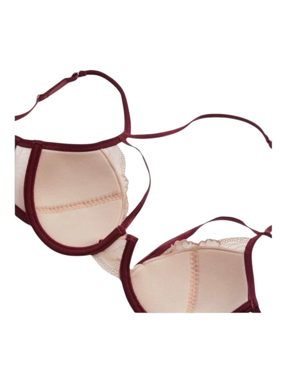 new Bluebella ᪥ Romantic Satin+ Floral Lace Underwire Demi Bra ᪥ Pink ᪥ 32D ᪥ - Picture 9 of 16